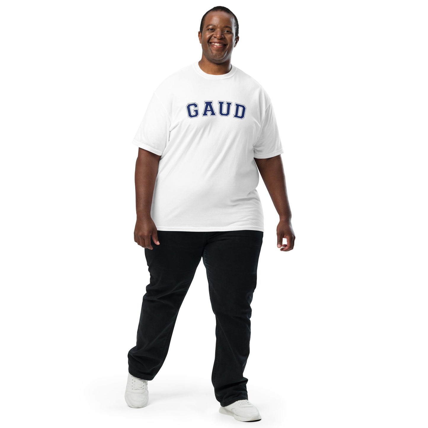 GAUD Tee - White & Blue