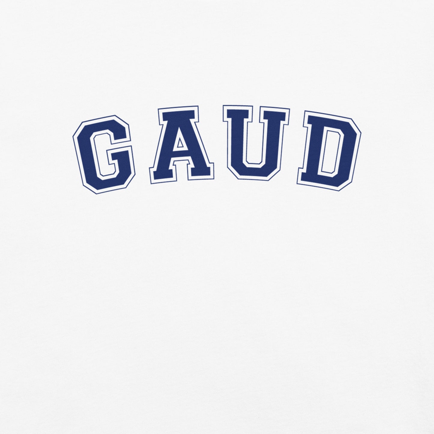 GAUD Tee - White & Blue