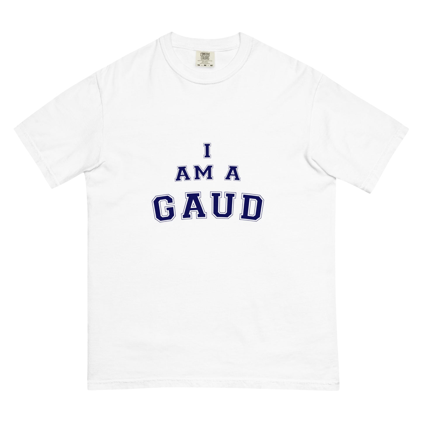 I AM A GAUD Tee - White & Blue